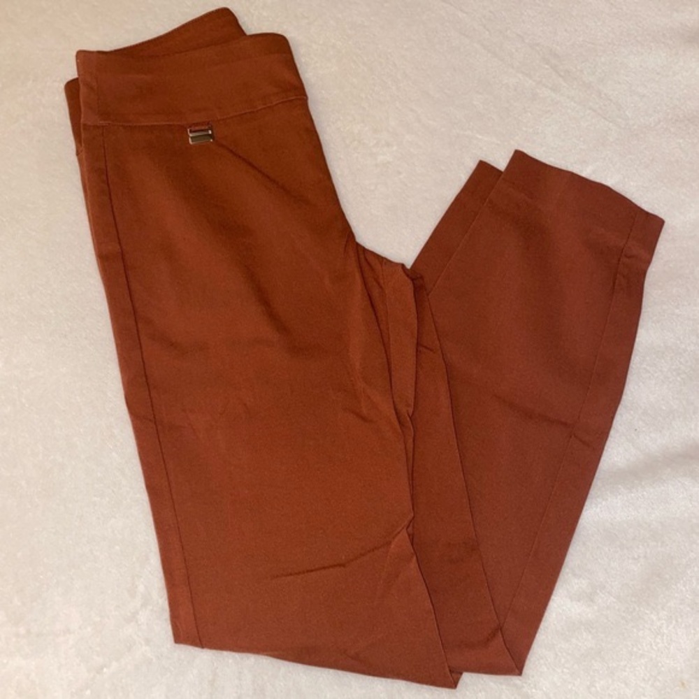 Burnt Orange Skinny Dress Pant